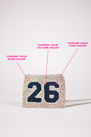 Varsity Number Crossbody Card Case ✦ Stadium Approved