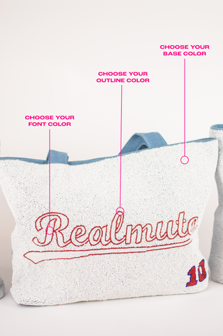 Swoosh Fully Beaded Tote