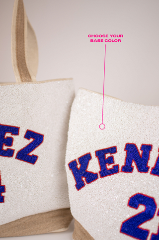 Arch Fully Beaded Tote