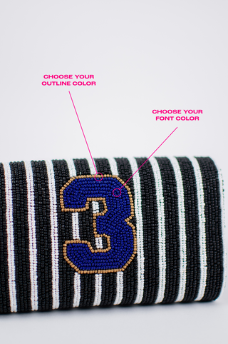 Pinstripe Julia with Number ✦ Stadium Approved