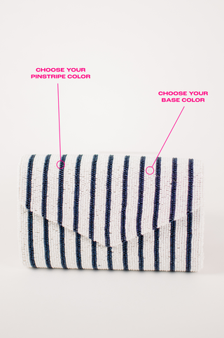 Pinstripe Mini Envelope with Number