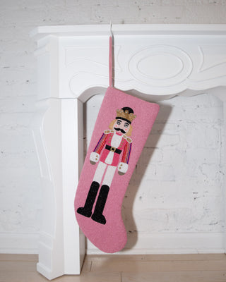 Queen of Sparkles ✦ Pink Nutcracker Stocking