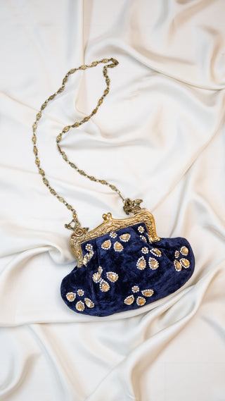 Embellished Velvet Clutch ✦ Trefoil