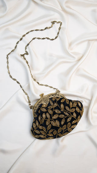 Embellished Velvet Clutch ✦ Vines