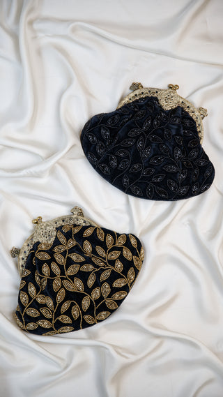 Embellished Velvet Clutch ✦ Vines