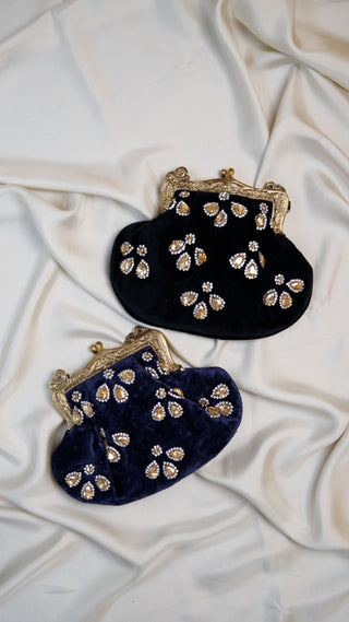 Embellished Velvet Clutch ✦ Trefoil