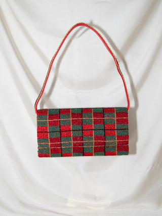 Plaid Print Strap Structured