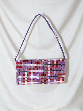 Plaid Print Strap Structured