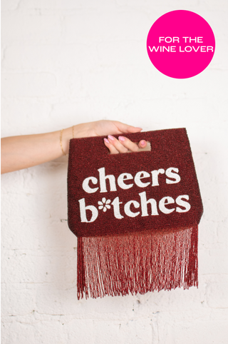 Cheers B*tches Fringe Pouch