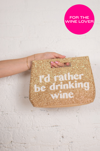 I'd Rather Be Drinking Wine Handle Pouch