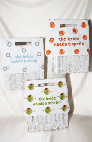 The Bride Needs a Drink Handle Pouch