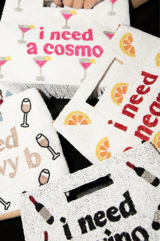 I Need a Cosmo Handle Pouch