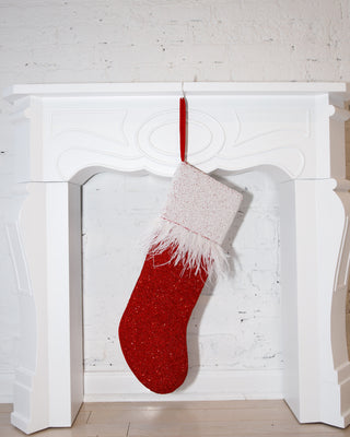 Feather Stocking ✦ Two Toned Santa