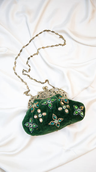 Embellished Velvet Clutch ✦ Clover