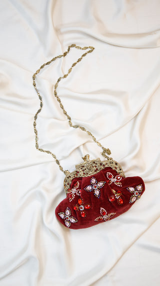 Embellished Velvet Clutch ✦ Clover