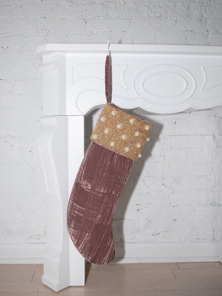 Pearl Cuff Stocking ✦ Pink