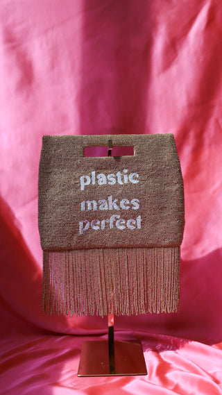 Plastic Makes Perfect Fringe Pouch