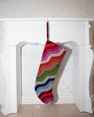 Wavy Stripes Stocking ✦ Rainbow