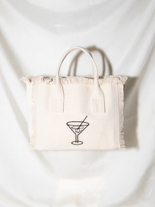 Martini Mini Embroidered Getaway Tote