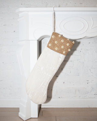 Pearl Cuff Stocking ✦ White