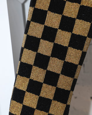 Checkered ✦ Black and Gold