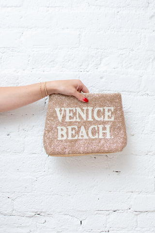 Venice Beach Fully Beaded Pouch