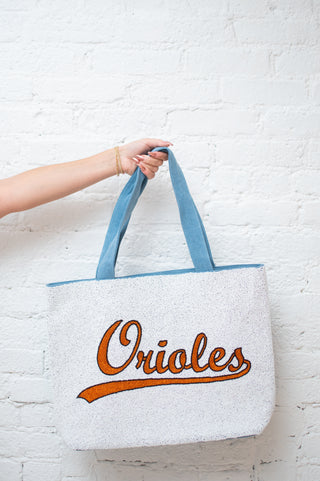 Orioles Fully Beaded Tote