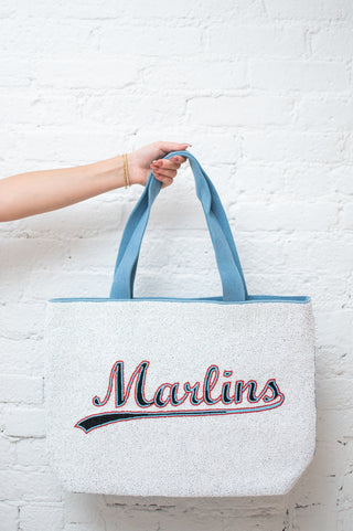 Marlins Fully Beaded Tote