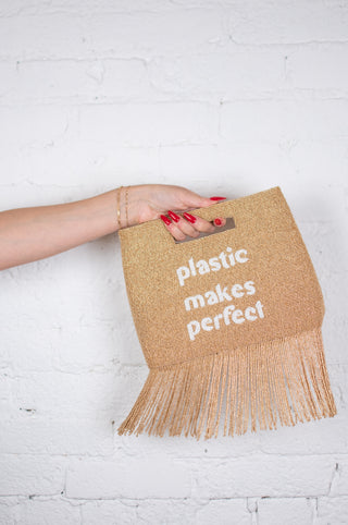 Plastic Makes Perfect Fringe Pouch