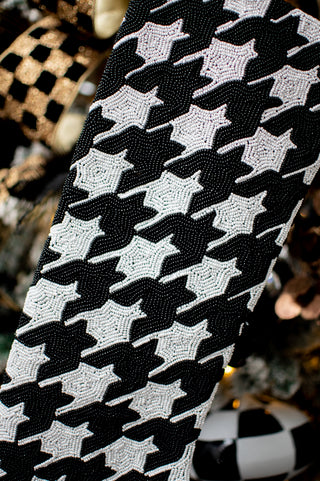 Houndstooth Black & White Stocking