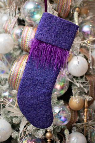 Feather Stocking in Regal Purple