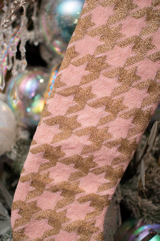 Houndstooth Pink Stocking