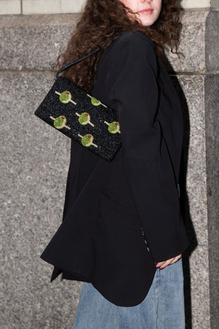 Olive Strap Structured Bag